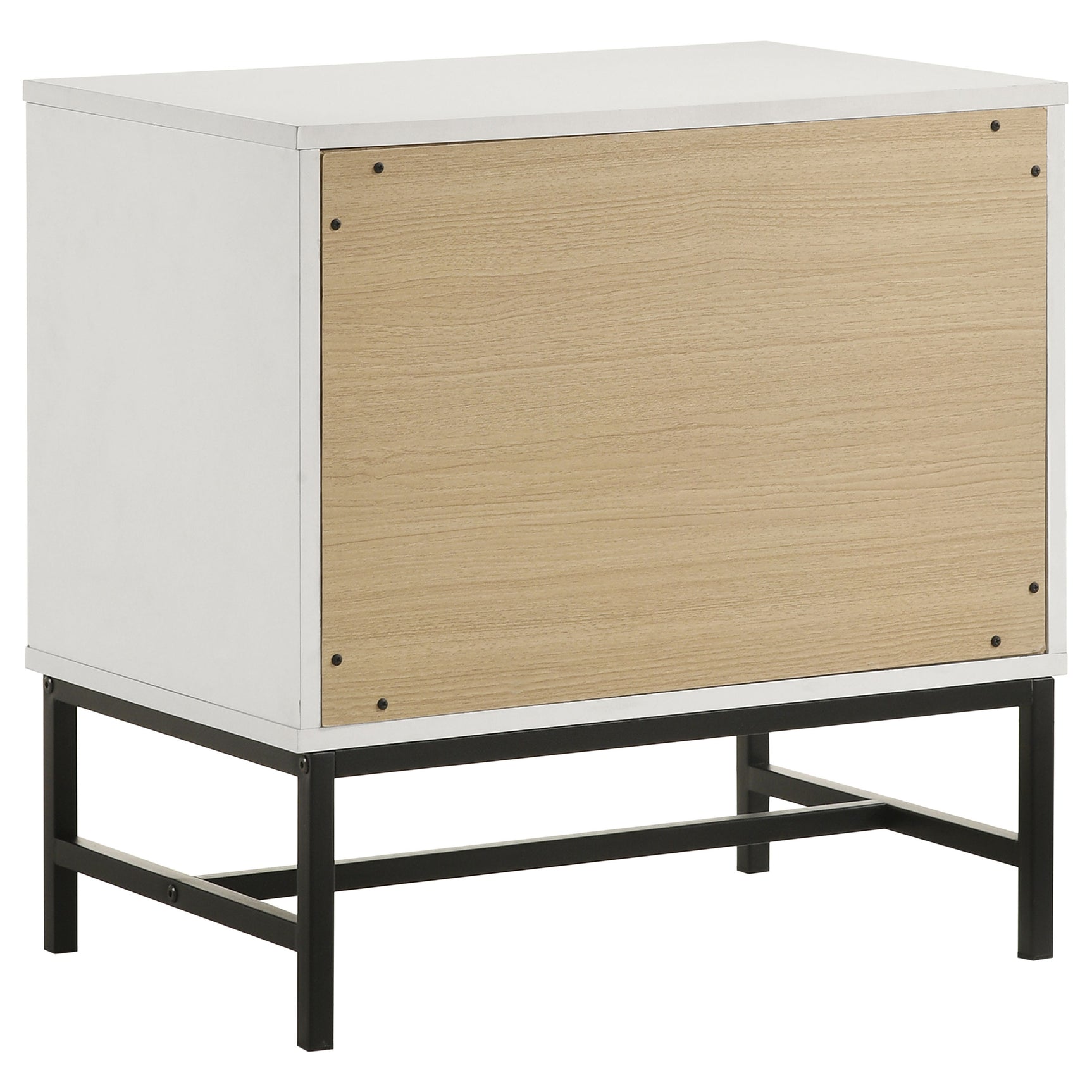 Sonora 2-drawer Nightstand Bedside Table White - Tampa Furniture Outlet