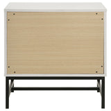 Sonora 2-drawer Nightstand Bedside Table White - Tampa Furniture Outlet