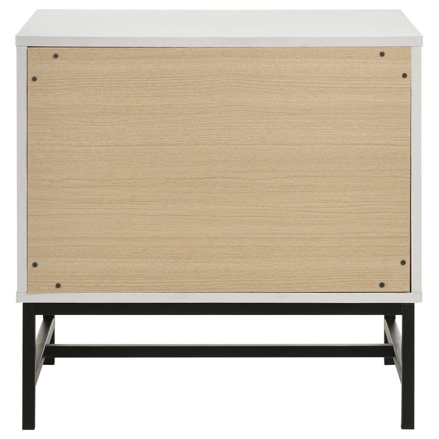 Sonora 2-drawer Nightstand Bedside Table White - Tampa Furniture Outlet