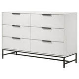 Sonora 6-drawer Bedroom Dresser White - Tampa Furniture Outlet
