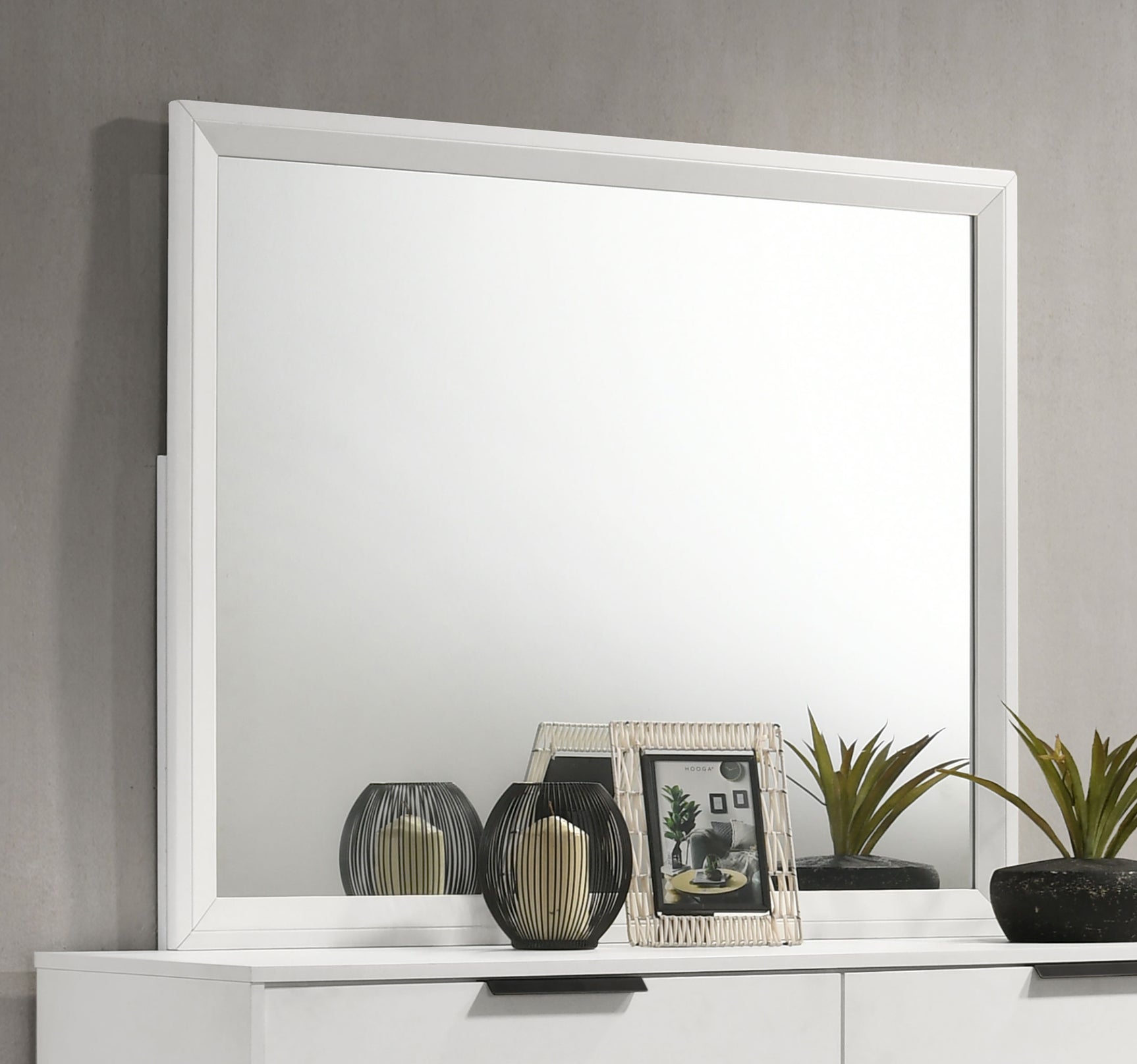 Sonora Dresser Mirror White - Tampa Furniture Outlet