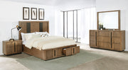 Tampa Furniture Outlet - Coaster - Terrace 4-piece Eastern King Bedroom Set Ash Brown - 224900KE-S4