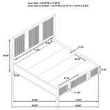 Terrace 4-piece Eastern King Bedroom Set Ash Brown - Tampa Furniture Outlet