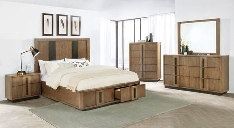Tampa Furniture Outlet - Coaster - Terrace 5-piece Eastern King Bedroom Set Ash Brown - 224900KE-S5
