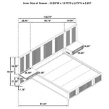 Terrace 6-piece Eastern King Panel Bedroom Set Ash Brown - Tampa Furniture Outlet
