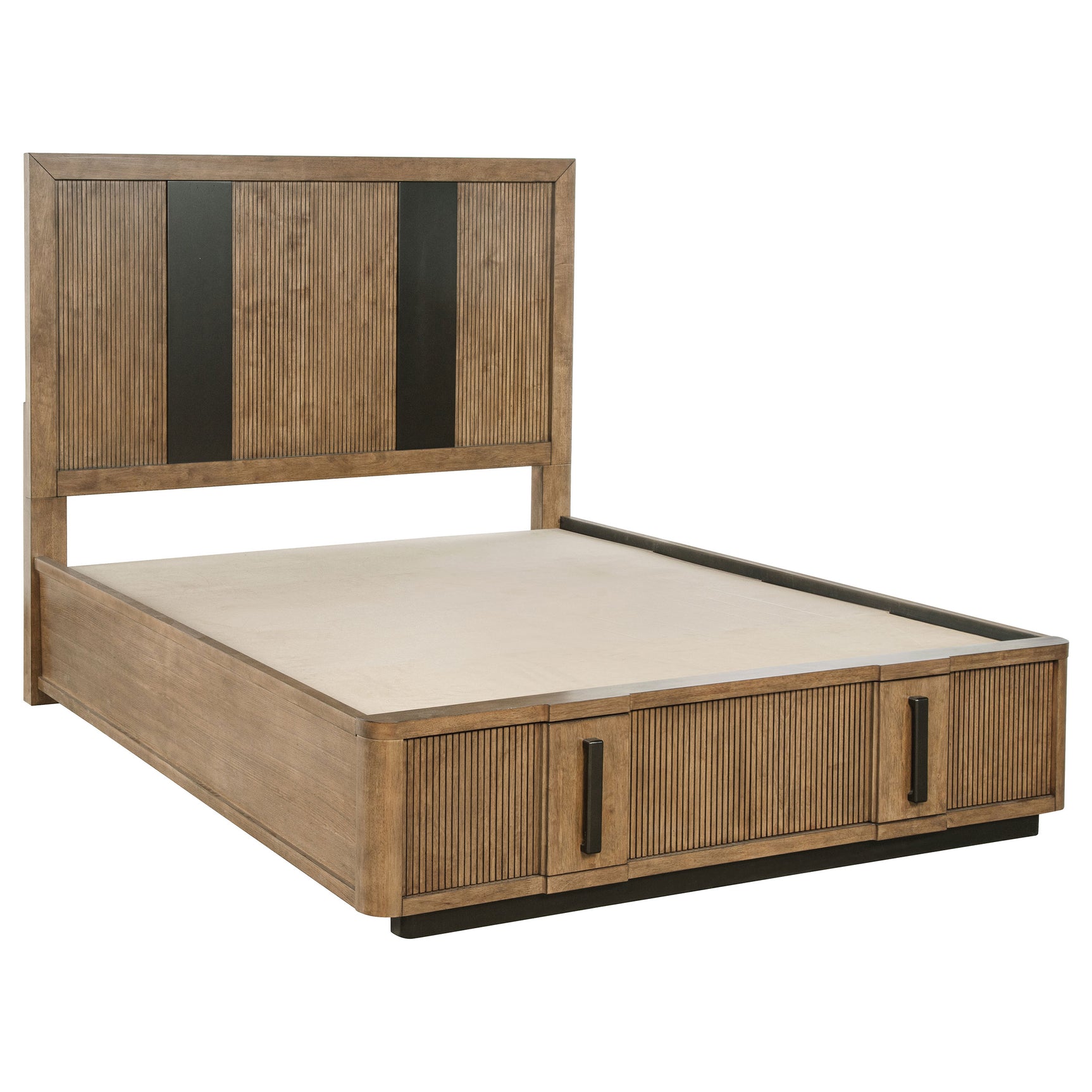 Tampa Furniture Outlet - Coaster - Terrace 2-drawer Eastern King Storage Bed Ash Brown - 224900KE