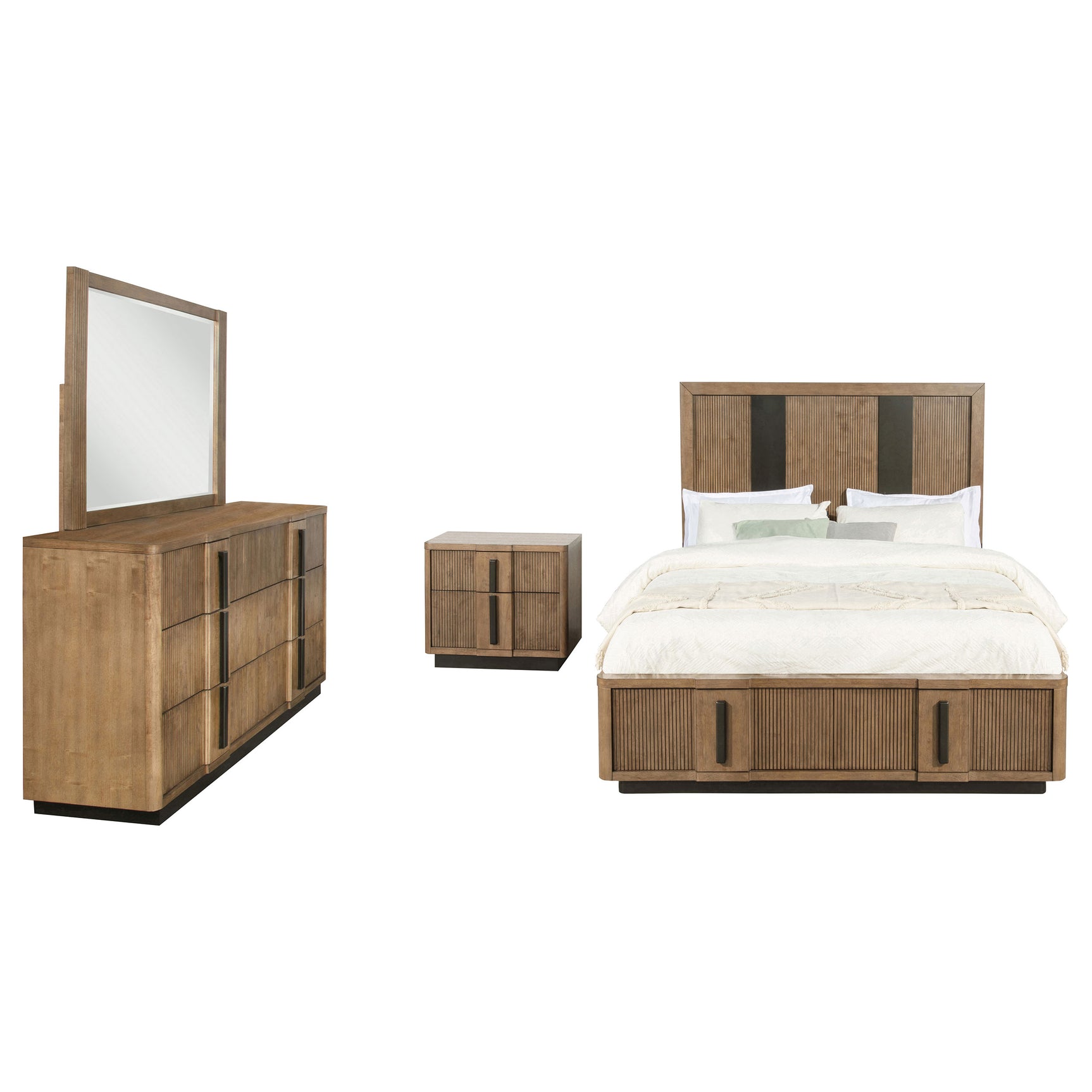 Terrace 4-piece California King Bedroom Set Ash Brown - Tampa Furniture Outlet