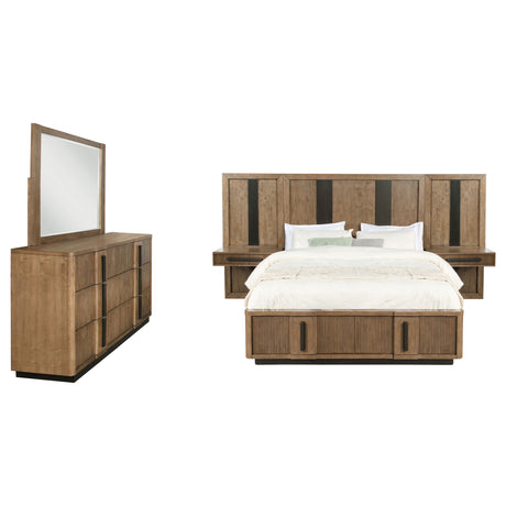 Terrace 5-piece California King Panel Bedroom Set Ash Brown - Tampa Furniture Outlet