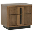 Tampa Furniture Outlet - Coaster - Terrace 2-drawer Nightstand Bedside Table Ash Brown - 224902