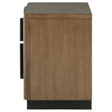 Terrace 2-drawer Nightstand Bedside Table Ash Brown - Tampa Furniture Outlet