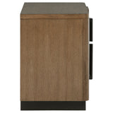 Terrace 2-drawer Nightstand Bedside Table Ash Brown - Tampa Furniture Outlet