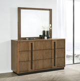 Terrace 6-drawer Dresser and Mirror Ash Brown - Tampa Furniture Outlet