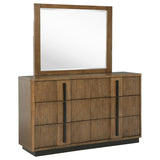 Tampa Furniture Outlet - Coaster - Terrace 6-drawer Dresser and Mirror Ash Brown - 224903M