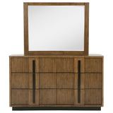 Terrace 6-drawer Dresser and Mirror Ash Brown - Tampa Furniture Outlet