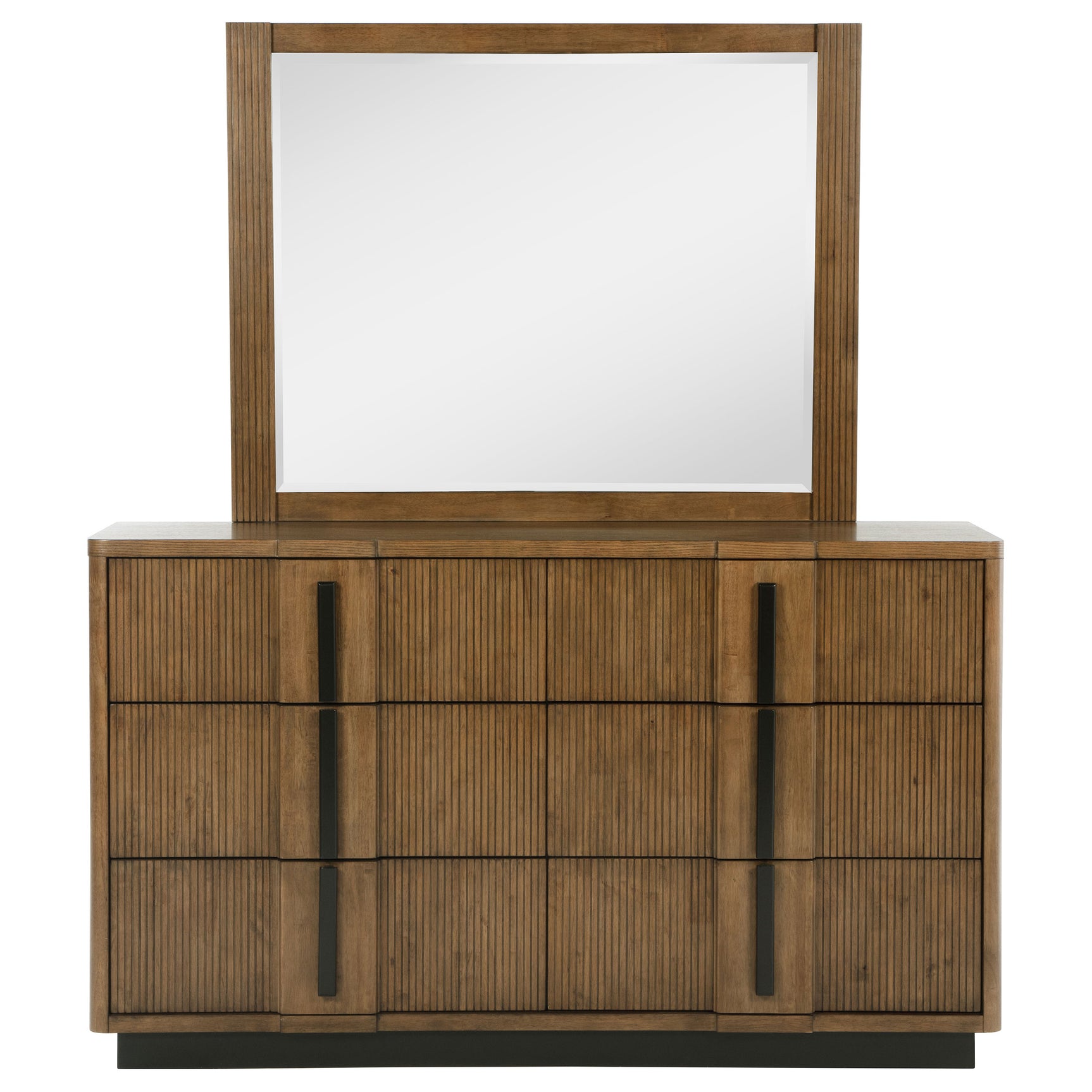 Terrace 6-drawer Dresser and Mirror Ash Brown - Tampa Furniture Outlet