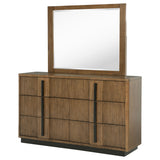 Terrace 6-drawer Dresser and Mirror Ash Brown - Tampa Furniture Outlet