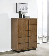 Terrace 5-drawer Chest of Drawers Ash Brown - Tampa Furniture Outlet