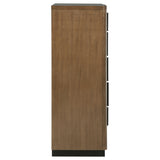 Terrace 5-drawer Chest of Drawers Ash Brown - Tampa Furniture Outlet