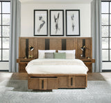 Terrace 2-piece Wall Panel with Nightstand Set Ash Brown - Tampa Furniture Outlet
