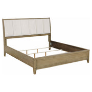 Tampa Furniture Outlet - Coaster - Granada Upholstered Eastern King Panel Bed Natural Pine - 224921KE