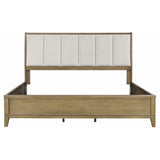 Granada Upholstered Eastern King Panel Bed Natural Pine - Tampa Furniture Outlet