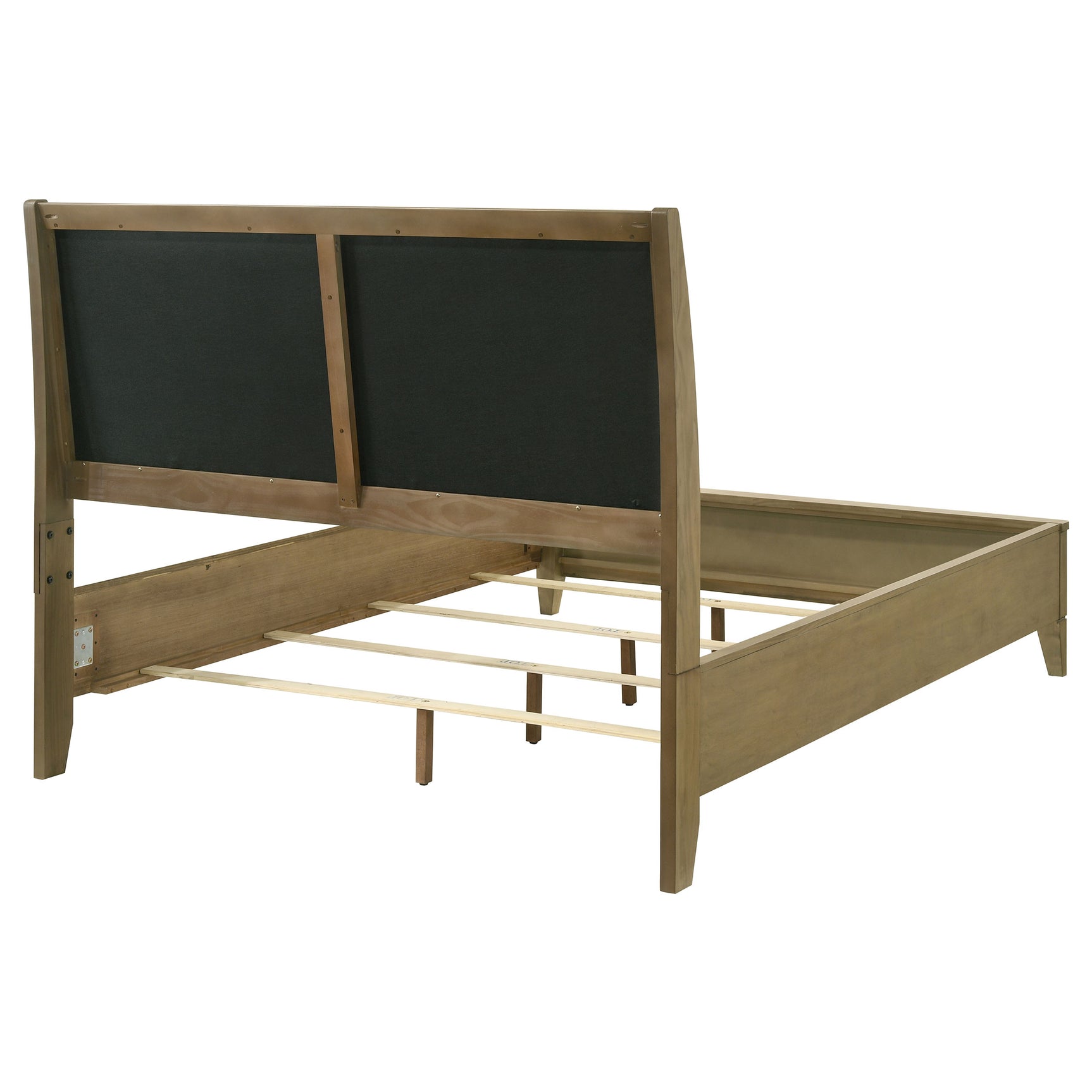 Granada Upholstered Queen Panel Bed Natural Pine - Tampa Furniture Outlet