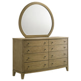 Tampa Furniture Outlet - Coaster - Granada 8-drawer Dresser and Mirror Natural Pine - 224923M