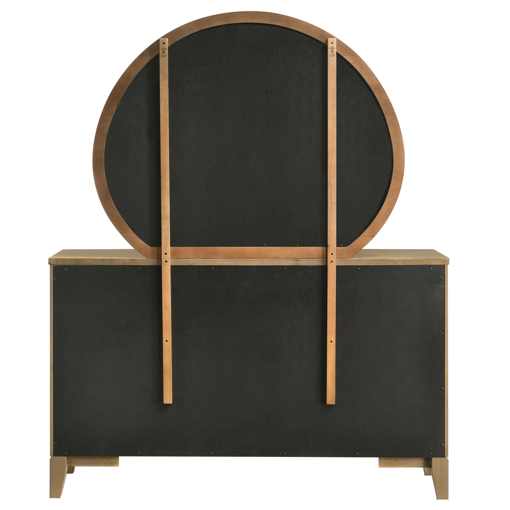 Granada 8-drawer Dresser and Mirror Natural Pine - Tampa Furniture Outlet