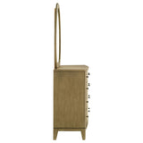 Granada 8-drawer Dresser and Mirror Natural Pine - Tampa Furniture Outlet