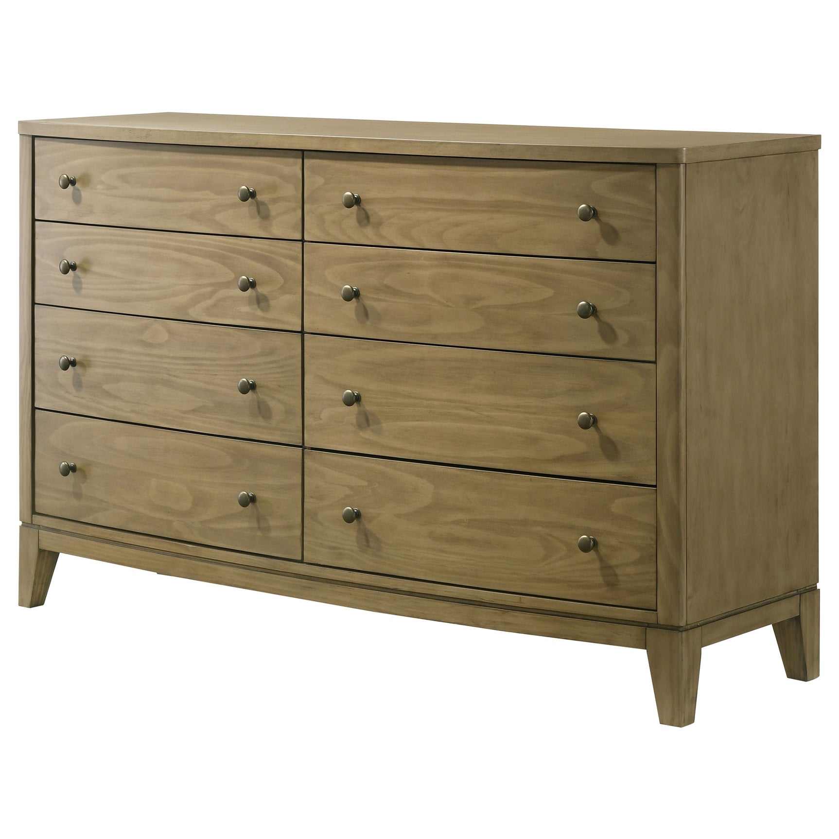 Granada 8-drawer Dresser Cabinet Natural Pine - Tampa Furniture Outlet