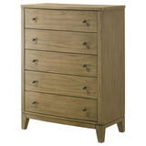 Granada 5-drawer Bedroom Chest of Drawers Natural Pine - Tampa Furniture Outlet