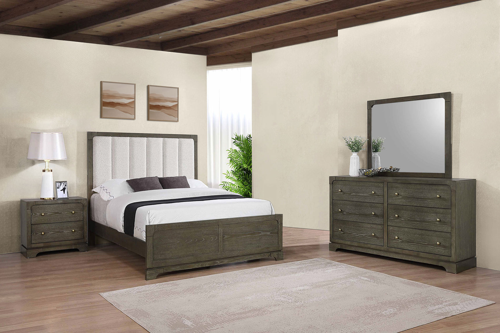 Tampa Furniture Outlet - Coaster - Gran Park 4-piece Eastern King Bedroom Set Dark Cocoa - 224930KE-S4