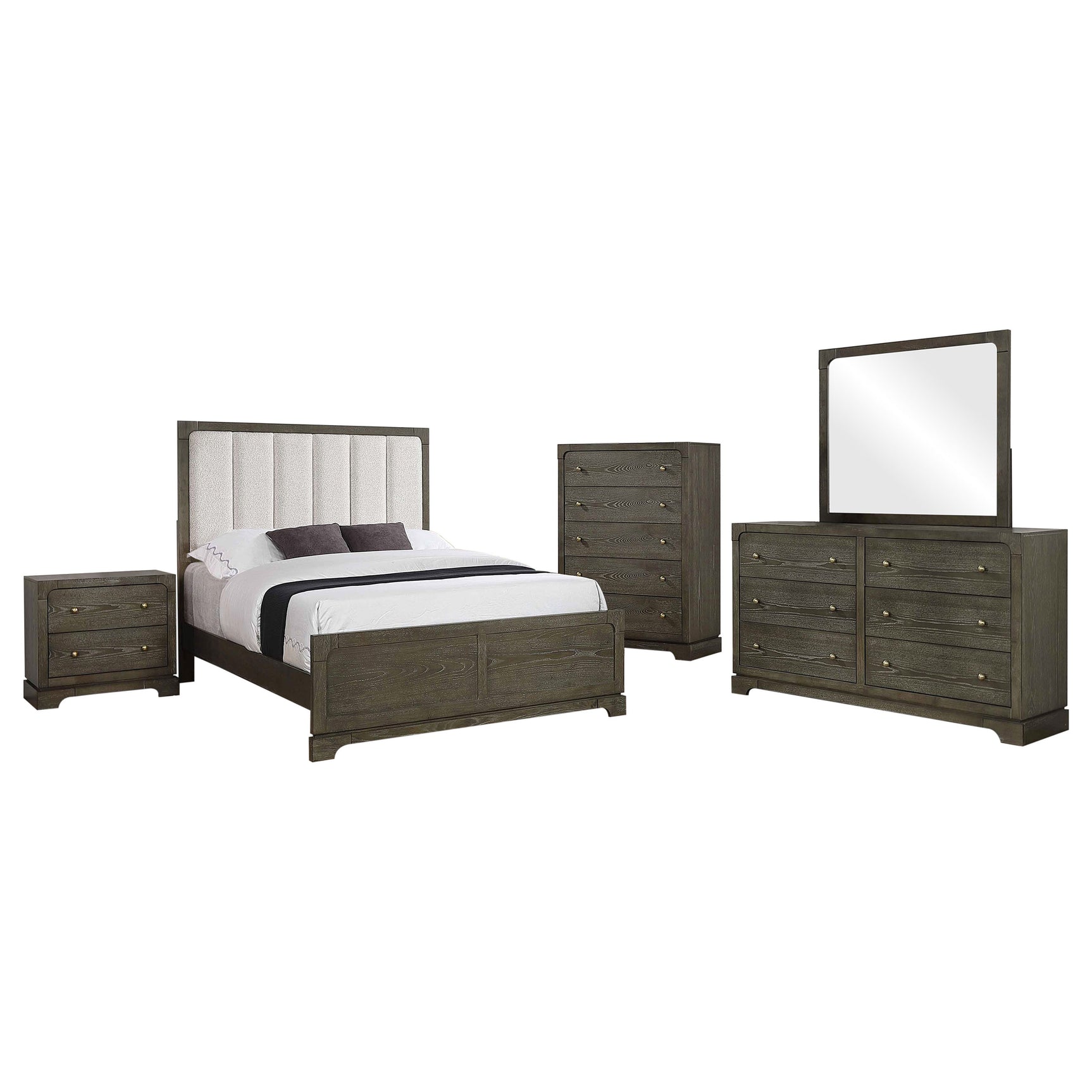 Gran Park 5-piece Queen Bedroom Set Dark Cocoa - Tampa Furniture Outlet
