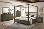 Tampa Furniture Outlet - Coaster - Gran Park 5-piece Eastern King Bedroom Set Dark Cocoa - 224931KE-S5