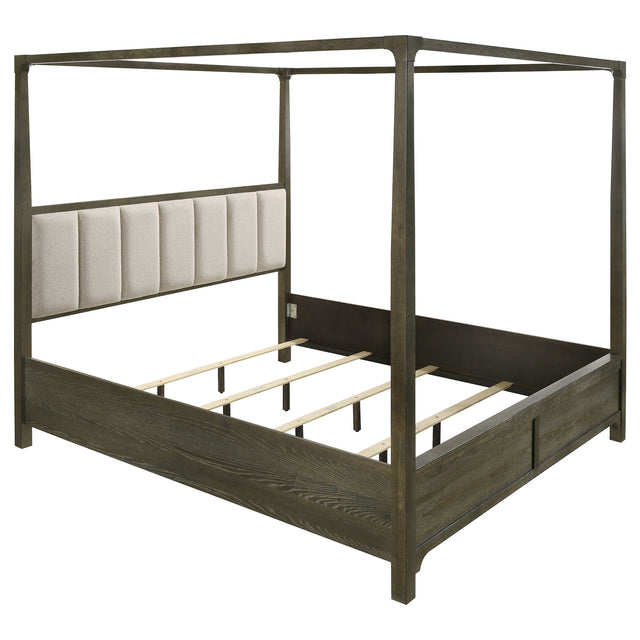 Tampa Furniture Outlet - Coaster - Gran Park Eastern King Canopy Bed Dark Cocoa - 224931KE