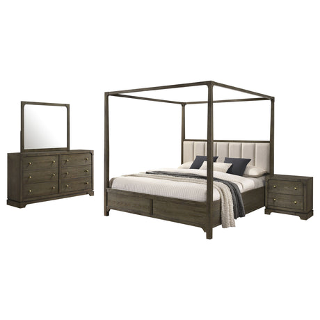 Gran Park 4-piece California King Bedroom Set Dark Cocoa - Tampa Furniture Outlet