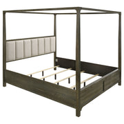 Tampa Furniture Outlet - Coaster - Gran Park California King Four Poster Canopy Bed Dark Cocoa - 224931KW