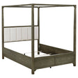 Tampa Furniture Outlet - Coaster - Gran Park Queen Canopy Bed Dark Cocoa - 224931Q