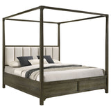 Gran Park Queen Canopy Bed Dark Cocoa - Tampa Furniture Outlet