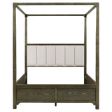 Gran Park Queen Canopy Bed Dark Cocoa - Tampa Furniture Outlet