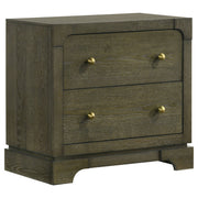 Tampa Furniture Outlet - Coaster - Gran Park 2-drawer Nightstand Bedside Table Dark Cocoa - 224932