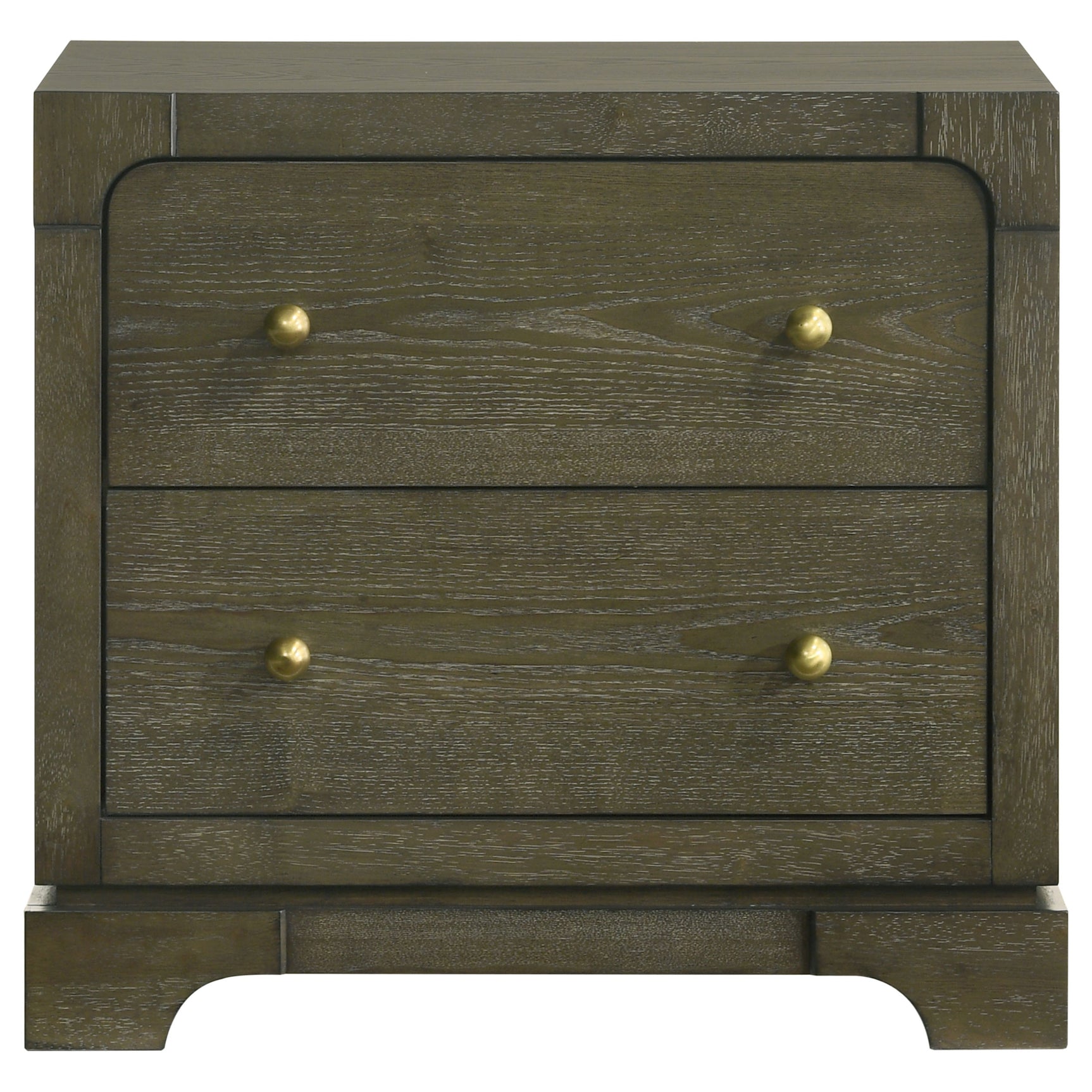 Gran Park 2-drawer Nightstand Bedside Table Dark Cocoa - Tampa Furniture Outlet