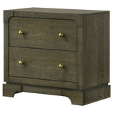 Gran Park 2-drawer Nightstand Bedside Table Dark Cocoa - Tampa Furniture Outlet