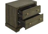 Gran Park 2-drawer Nightstand Bedside Table Dark Cocoa - Tampa Furniture Outlet
