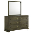 Tampa Furniture Outlet - Coaster - Gran Park 6-drawer Dresser and Mirror Dark Cocoa - 224933M