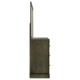 Gran Park 6-drawer Dresser and Mirror Dark Cocoa - Tampa Furniture Outlet