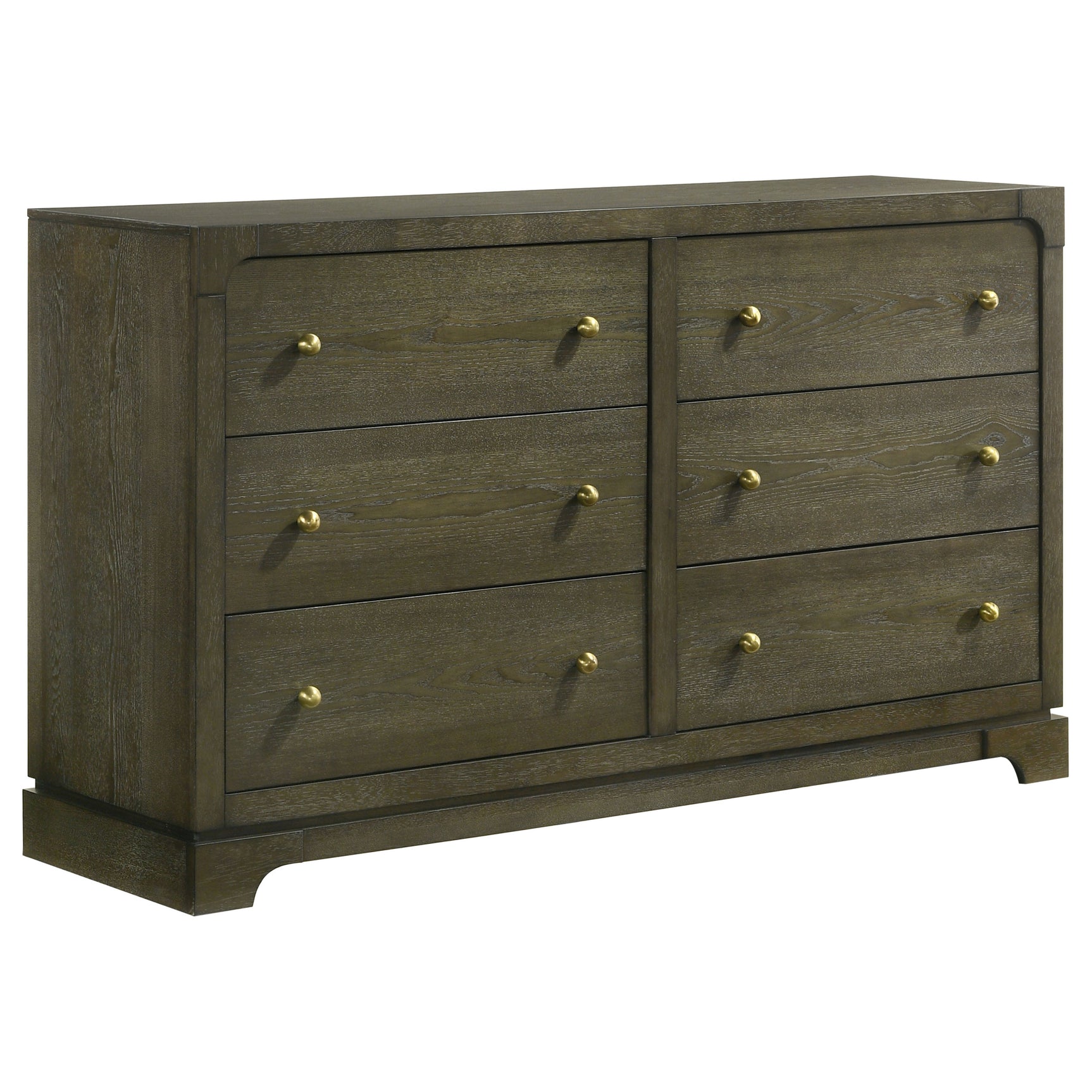 Tampa Furniture Outlet - Coaster - Gran Park 6-drawer Dresser Cabinet Dark Cocoa - 224933