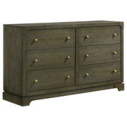 Tampa Furniture Outlet - Coaster - Gran Park 6-drawer Dresser Cabinet Dark Cocoa - 224933