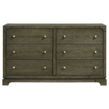 Gran Park 6-drawer Dresser Cabinet Dark Cocoa - Tampa Furniture Outlet