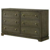Gran Park 6-drawer Dresser Cabinet Dark Cocoa - Tampa Furniture Outlet